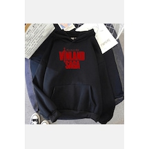 Vinland Saga Yazılı Kapşonlu Sweatshirt