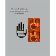 Kablosuz - 548 - Kumandalı Led Jest Işığı 3 Modlu Araba Arkası Mesaj Işığı, 203 Led İle - Edntrend - Yüksek Parlaklık Çok Renkli