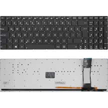 Asus Uyumlu N550jk-cn309h, N550jk-cn323h, N550jk-cn341h Klavye Tr Işıklı Siyah