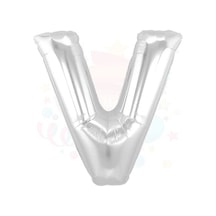 Nedi Balon Folyo 40 Harf Gümüş V 01363 Çok Renkli