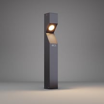 FoneLight Dualluz 75 cm LED Bahçe Aydınlatma Direği Antrasit Alüminyum IP65 Bollard Peyzaj Yürüyüş Yolu Lambası 9W 3000K