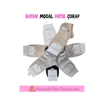 Angbutik Aytuğ 33285 Kadın Modal Patik Çorap Çok Renkli