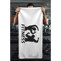 Dijital Baskı Fitness Desenli Spor Havlusu Hvl0240 Renkli