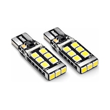 T10 W5w Canbus Led Ampul, 12v, Saf Beyaz, Park Ve İç Aydınlatma, Kristal Parlaklık, Arıza Lambası Yakmaz, 2 Adet