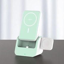 Kablosuz Power Bank Magsafe Uyumlu Büyük Güç Kaynağı Şarj Seti 10000 Mah Stand Olabilir Cep Telefonu Tablet Saa