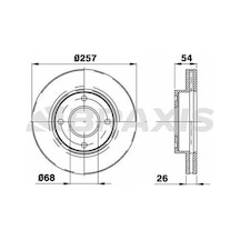 Braxis Ae0431 Ön Fren Disk Aynası Nissan Nv200 1.5dcı 1.6l 2010- 402063lg0a