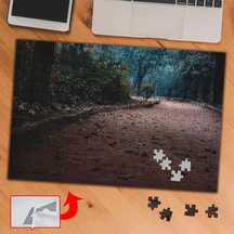 Kumlu Ağaçlı Yürüyüş Yolu 240 Parça Puzzle Yapboz Tablo-75a18