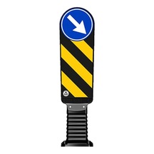 Plastik Refüj Başı Duba Esnek Refüj Başı Tabelası Plastik Refüj Başı 90 Cm 200mm