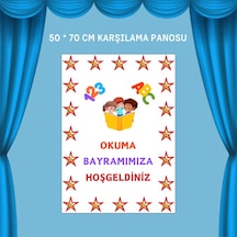 Okuma Bayramı Pano Süsü Okuma Bayramı Hatırası Yazılı Renkli