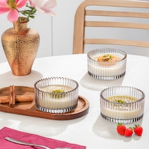 Porsima İstanbul 6 Parça Cam Çerezlik Sunum Magnolia-magnolya Kasesi Şeffaf