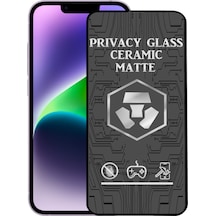 Apple Uyumlu   iPhone 14 Tam Kaplayan Mat Seramik Hayalet Ekran Koruyucu