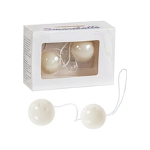 Erofoni Balls White İkili Vajinal Ve Anal Zevk Topu