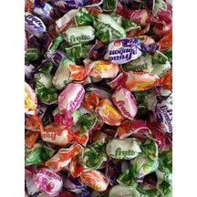 Frutto Bonbon Karışık Meyve Aromalı Yumuşak Şeker 1 Kg. Portakal, Elma, Vişne, Çilek