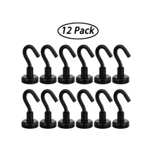 Yifomall Güçlü Neodim Mıknatıslı Çengel - 12 Adet, 12 Lb Taşıma Kapasiteli, Ev Ofis Mutfak İçin Diğer