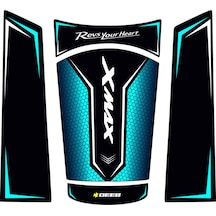 Yamaha Xmax Uyumlu Deeb Iron Tank Pad - Mavi