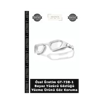 Özel Üretim Gt-73b-1 Beyaz Yüzücü Gözlüğü Yüzme Ürünü Göz Koruma