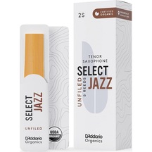 D'addario Orrs05tsx2s Organic Select Jazz Unfiled Tenor Saksafon Kamışı No: 2 Soft Profesyonel/caz - 5'li Paket Kimyasalsız Organik Tarım Sertifikalı Ve Esnek Çalım