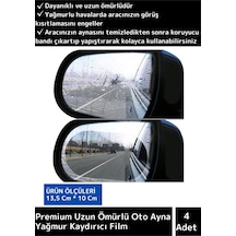 Premium Üretim Uzun Ömürlü Sonbahar Kış Araç Yan Ayna Yağmur Kaydırıcı Film 4 Adet