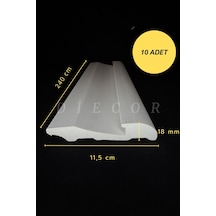 Diecor Dekoratif Boyanabilir 10 Adet 11,5 Cm Led Döşenebilen Polistren Süpürgelik Model:xa137