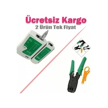 Rj9 Rj45 Rj11 Telefon Jack Sıkma Pensesi Data Kablosu Test Cihazı