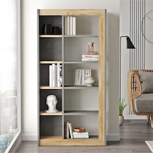 Arya Kitaplık 149cm Keçe-beton Ary23-kr Gri