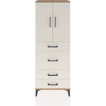 Hyperion Dolap 3 Raflı 4 Çekmeceli 2 Kapaklı 60x44x163 Çam-ay... Çam