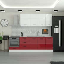 245 Cm Mutfak Dolabı Mdf Kapak Tezgah Dahil Yrkn245 101 Kırmızı 245 Cm Mutfak Dolabı Mdf Kapak Tezgah Dahil Yrkn245 101 Kırmızı