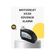Çelik Gövdeli Alarm Disk Kilidi Motosiklet Ve Bisiklet İçin Güvenlik Najmaddin