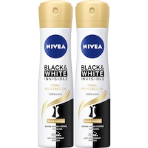 Nivea Black & White Invisible İpeksi Pürüzsüzlük Kadın Sprey Deodorant 2 x 150 ML