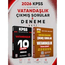 Pegem 2026 Kpss Vatandaşlık Çıkmış Sorular & Kpss Vatandaşlık 10 Deneme Evp Akademi Seti