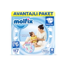 Molfix Bebek Bezi 6 Numara Xlarge Avantajlı Paket 117 Adet