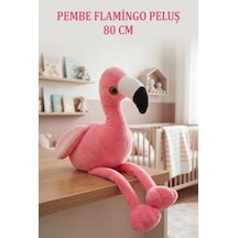 Pembe Flamingo Peluş 80 Cm Sevimli Ve Konforlu Uyku Yastığı Ve Sarılma Arkadaşı Dekoratif Oyuncak
