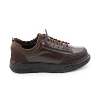 Bambi Kahve Napa Hakiki Deri Erkek Sneaker E01080185243