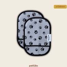 Patilüks 2'li Kedi Köpek Tüy Toplayıcı Eldiven - Kıyafet, Koltuk, Halı İçin Yıkanabilir Temizleme Eldiveni