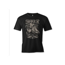 Joker World Burn Baskılı Sİyah Erkek Tshirt 001