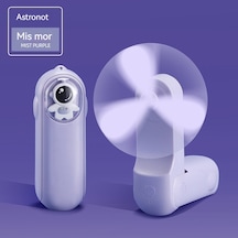 Aurora Usb Şarj Edilebilir Katlanır Küçük Fan Mor