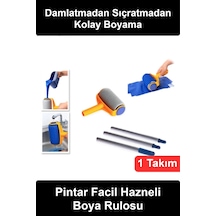Boyarulosu Pintar Facil Hazneli Damlatmaz Pratik Boya Rulosu Seti 3 Parça Uzatma Saplı Duvar Tavan