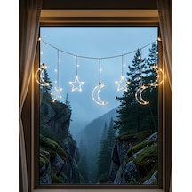 Led Işıklı Ay Yıldız Ramazan Dekoru Xxuczzzayyıldızramazanledii-1 Çok Renkli
