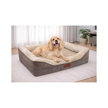 Bolster Üst Kalite Köpek Yatağı 6,5 Ve 10 Cm Süngerli Kılıflı Sıvı Geçirmez Alezli 2 Fermuarlı