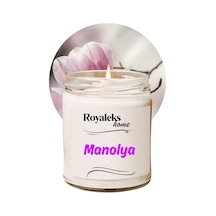Doğal Özel Seri Kokulu Dekoratif Kavanoz Mum 210 Cc - Manolya Esansı - Ryl Çok Renkli