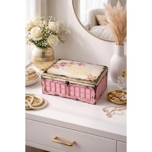 Hediyelik Kutu Mücevher Takı Kutusu Pembe - 685505998