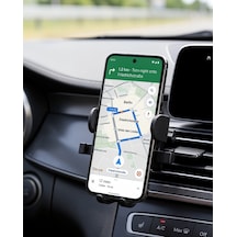 Araç Telefon Tutucu, Havalandırma 360 Derece Döner Otomatik Kilitli Çok Renkli