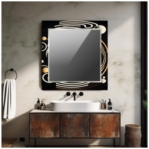 Lunavisore Dekorarif Kare Ayna 80 X 80 Model:452