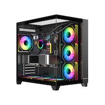 Gamepower Warcry Topglass 850w 4xargb Temperli Cam Atx Siyah Akak0gmp0040