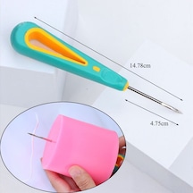 Vkemall Lastik Saplı Delme-nakış İçin El İşçiliği Ayakkabı Tamiri Ve Yapımı Araçları Silikon Bandlı, Kanca Ve Delici Uçlu