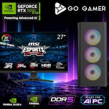 Go Gamer AE485D R7-8700F 16 GB 1 TB SSD RTX5050 8 GB 27" Free Dos Oem Paket Masaüstü Oyuncu Bilgisayarı