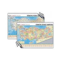 Türkiye Siyasi ve Fiziki Duvar Haritası- Mep Medya