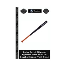 Delux Serisi Ekipman Egzersiz Aleti Hobi 24" Beyzbol Sopası Yerli Siyah