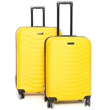 Gbag Krios Abs 2li Valiz Seti Orta Ve Kabin Boy Bavul Sarı
