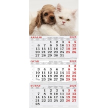 2026 Yılı Gemici Takvimi-kedi Ve Köpek Dostluğu